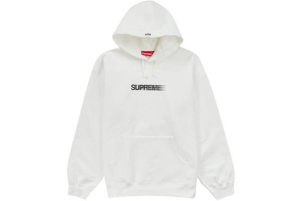 Supreme Motion Logo Hoodie White S/S 23'