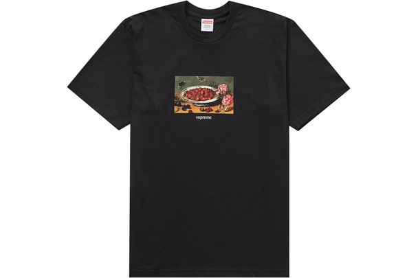 Supreme Strawberries Tee Black S/S 23'