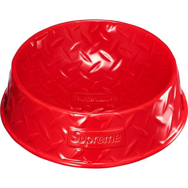 Supreme Diamond Plate Red Dog Bowl S/S 23' (#10078)