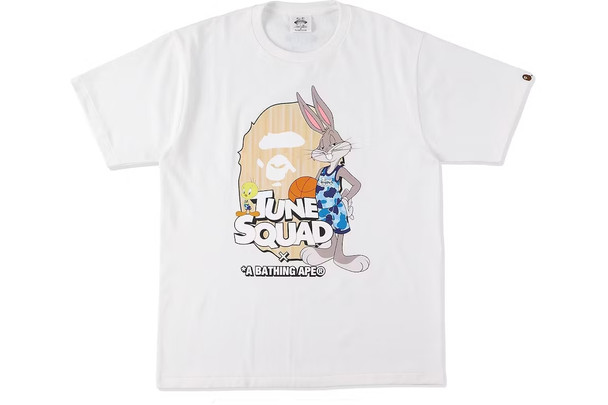 BAPE x Space Jam Ape Head Tee White