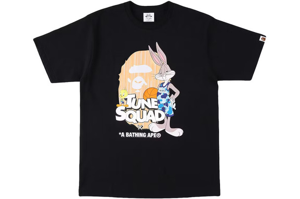 BAPE x Space Jam Ape Head Tee Black