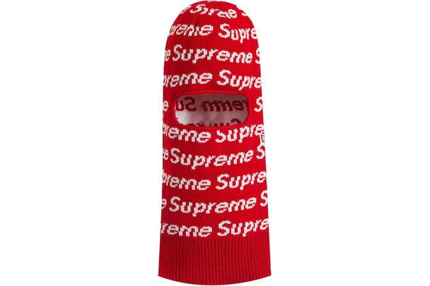 Supreme New Era Repeat Balaclava Red F/W 23'