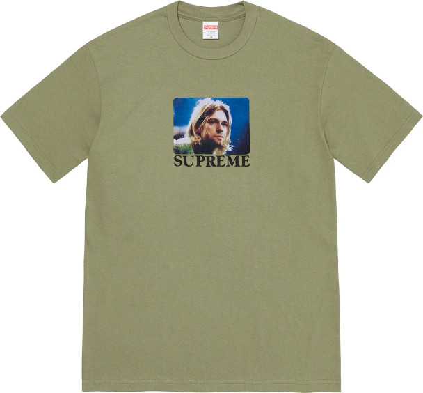 Supreme Kurt Cobain Tee Light Olive S/S 23'
