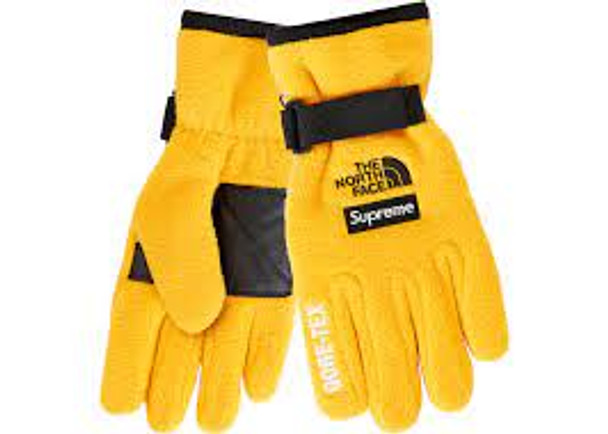 Supreme North Face Fleece Gloves Gold S/S 20'