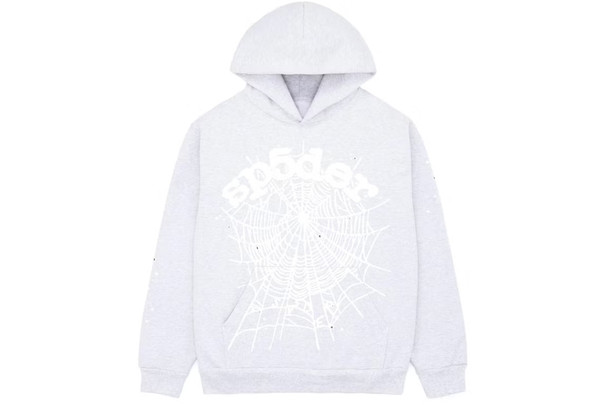 Spider OG Web Hoodie Heather Grey F/W 23'