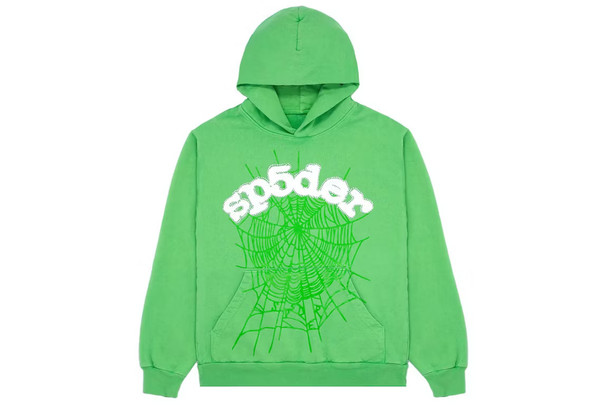 Spider Web Hoodie Slime Green S/S 23'