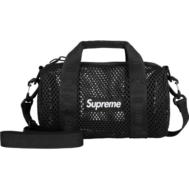 【SUPREME】 Mesh Mini Duffle Bag Black (25SS) mesh-mini-duffle-bag-black-