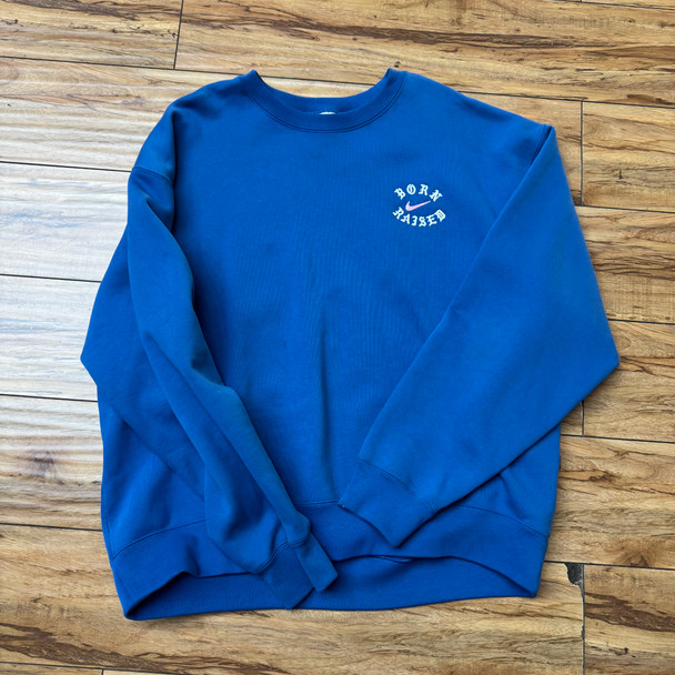 Nike Born x Raised Blue Crewneck Sz XL
