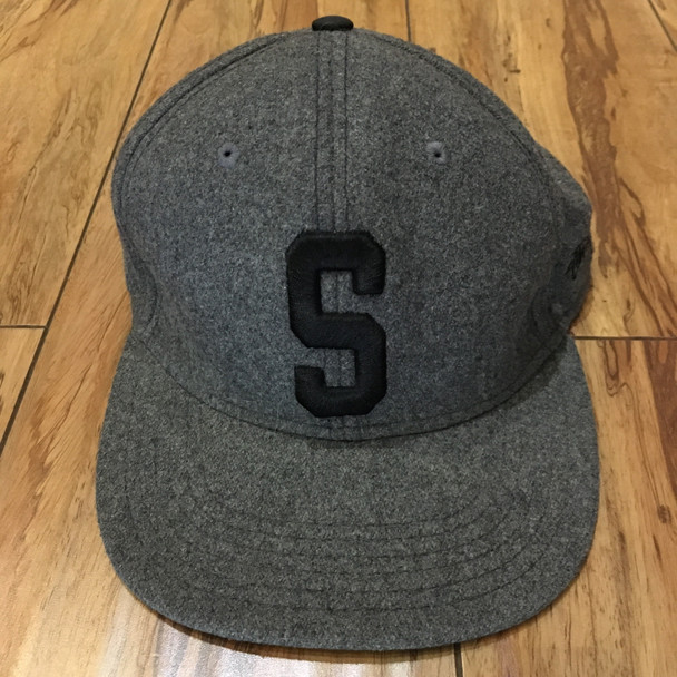 Stussy S Logo Dark Grey Wool Cap