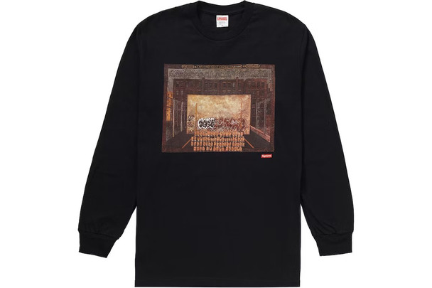 Supreme Martin Wong Attorney Street L/S Tee Black F/W 19'