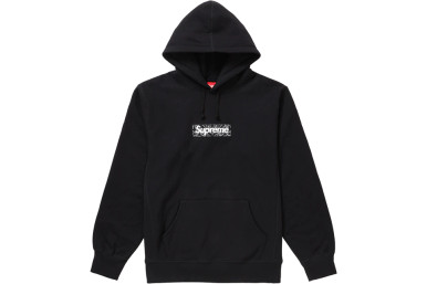 ラス1 Bandana Box Logo HoodedSweat Black L-