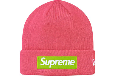 Supreme Beanie New Era Box Logo Magenta F/W 17' (#8907)