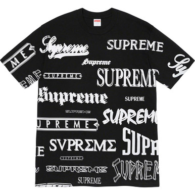 Supreme multi-logo T-shirt, Blue