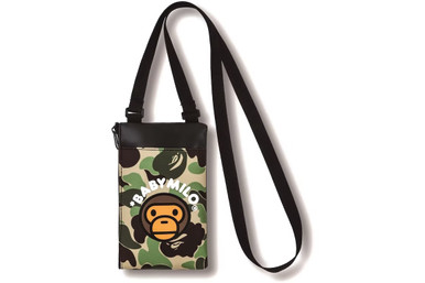 BAPE A Bathing APE Messenger Bag Green Camo/Black 21