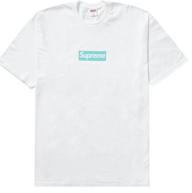 Supreme Tiffany & Co. Box Logo Tee White F/W 21