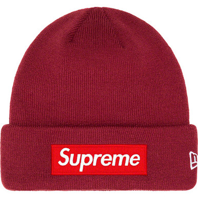 Supreme Beanie New Era Box Logo Zebra F/W 22' (#9420)