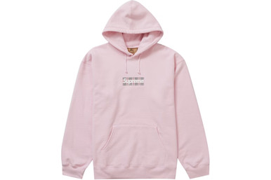 Supreme Burberry Box Logo Hoodie Light Pink S/S 22