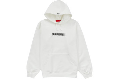 Supreme Motion Logo Hoodie White S/S 23'