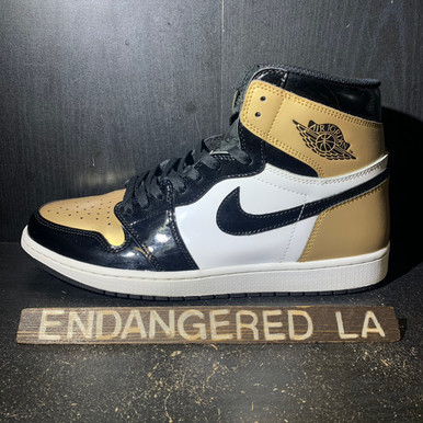 Air Jordan 1 Patent Gold Toe Sz 12 (#28824)