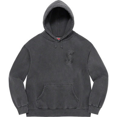 Supreme Overdyed S Logo Hoodie Black S/S 23'