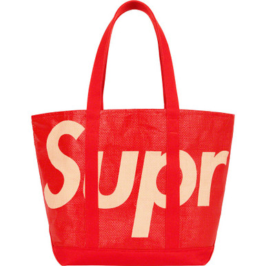 Supreme Raffia Tote Red S/S 20'