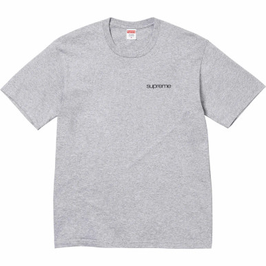 Supreme NYC Tee Heather Grey F/W 23'