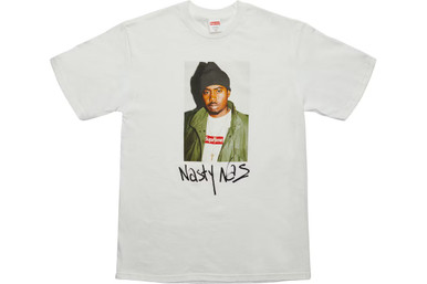 Supreme Nas Tee White F/W17' - ENDANGERED LA