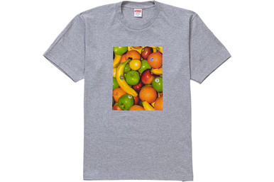 Supreme Fruit Heather Grey Tee Grey S/S 19' - ENDANGERED LA