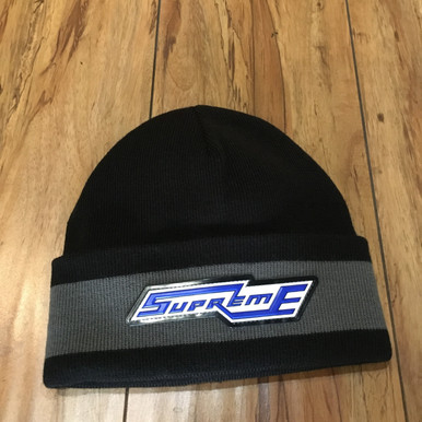 Supreme Beanie Cuff Stripe Black F/W 20' (#6539) - ENDANGERED