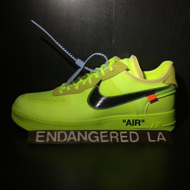 Nike Air Force 1 Off White Volt Sz 11 (#29033)