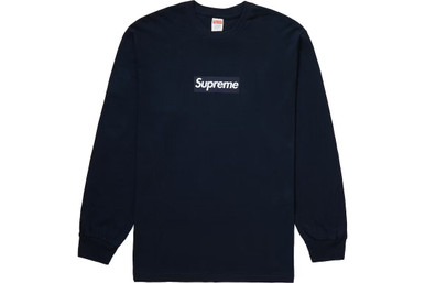 supreme Box Logo L/S Tee パープル XL-