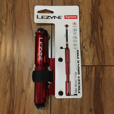 Supreme Lezyne Pocket Drive Pro Bike Pump Red