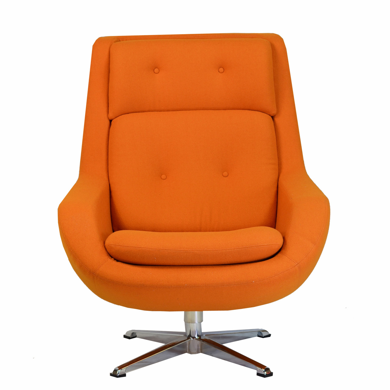 Koppla Swivel Arm Chair In Orange