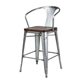 Bastille Counter Stool with Walnut Seat