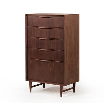 Baxter Mid Century Modern Tall Boy Dresser