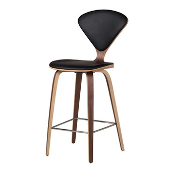 Satine Inspired Bar Stool in Black Leather