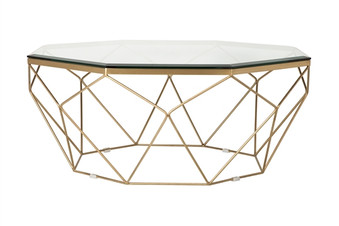 Marlow Antique Brass Coffee Table