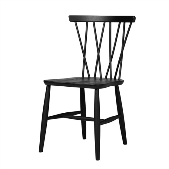 Nakashima Style Dining Chair in Black