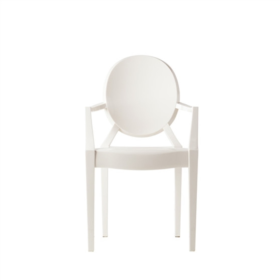 Ghost Arm Chair in White