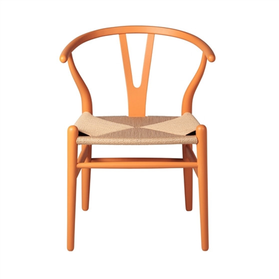 Wishbone Side Chair in Orange