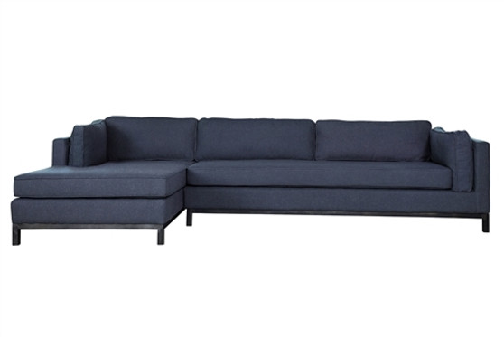 Lexington Sectional Sofa in Charcoal Grey