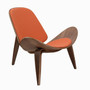 Athena 07 Lounge Chair in Orange