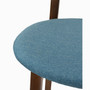 Wegner Style Buhl Side Chair in Blue