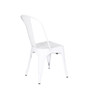 Bastille Side Chair in White Galvanized Steel