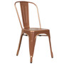 Bastille Side Chair in Copper Galvanized Steel