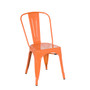 Bastille Side Chair in Orange Galvanized Steel