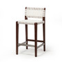 Risom Style Counter Stool in Natural White