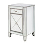 Hollywood Regency Style Mirrored Bedside Cabinet
