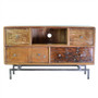 Mango Wood Media Console with 4 Drawers