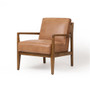 Cyrus Occasional Chair in Cognac Brown